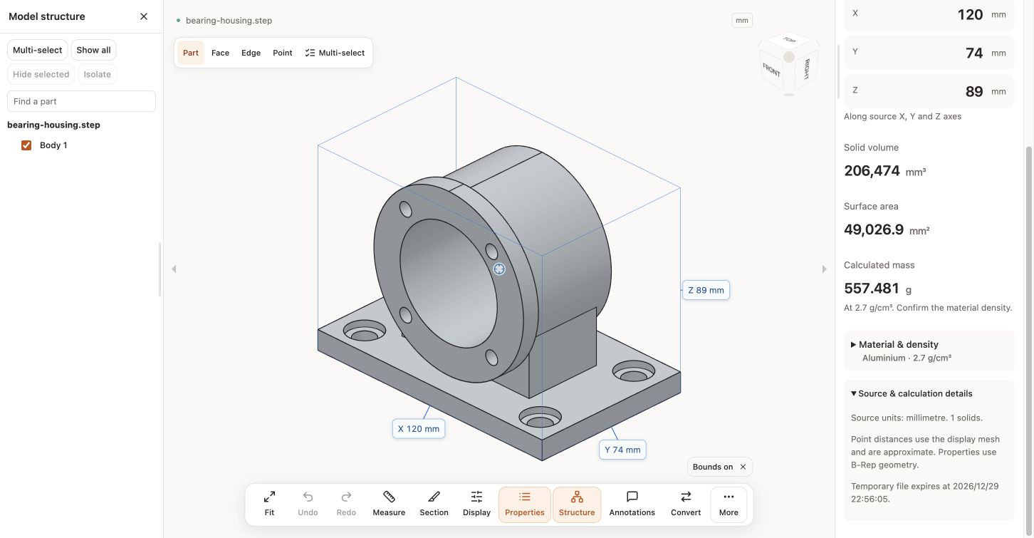 CADProps STEP Viewer